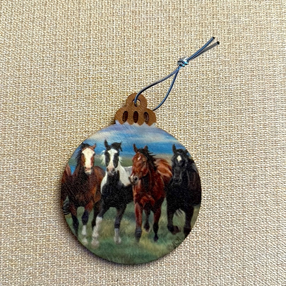Wooden Horse Ornament